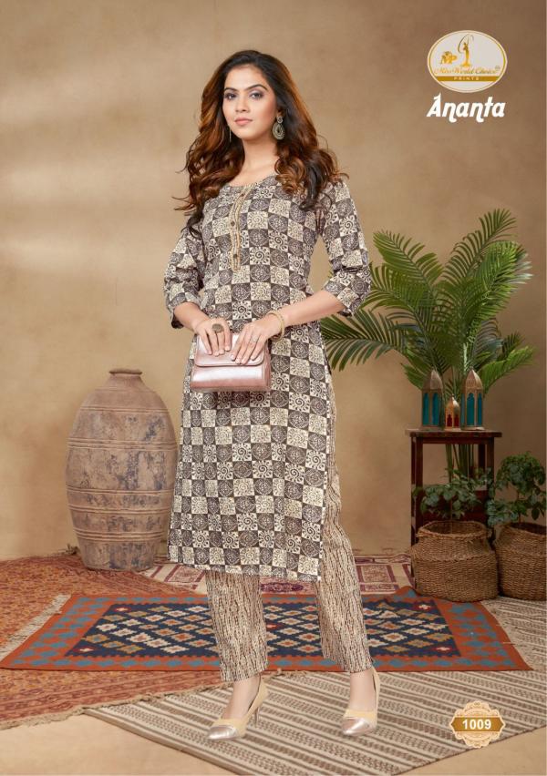 miss world ananta vol 1 cotton kurti with pant Collection